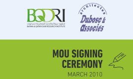 Dubosc Associates and BARWA & Qatari Diar Research Institute signed an MOU