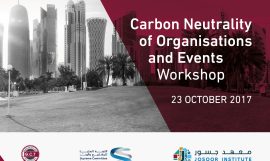 ‘Joint efforts needed to reduce carbon footprint’ top of the agenda at workshop co-organised by Josoor Institute, the SC & GORD