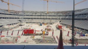 Dust control strategies implemented by Qatar 2022 FIFA World Cup stadiums for conserving the environment