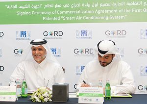 GORD and SKM sign MoU for Commercialization of the First Qatari Patent Smart Air Conditioning System