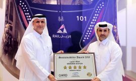 Qatar Rail receives the Sustainability Award 2018 for Msheireb Station