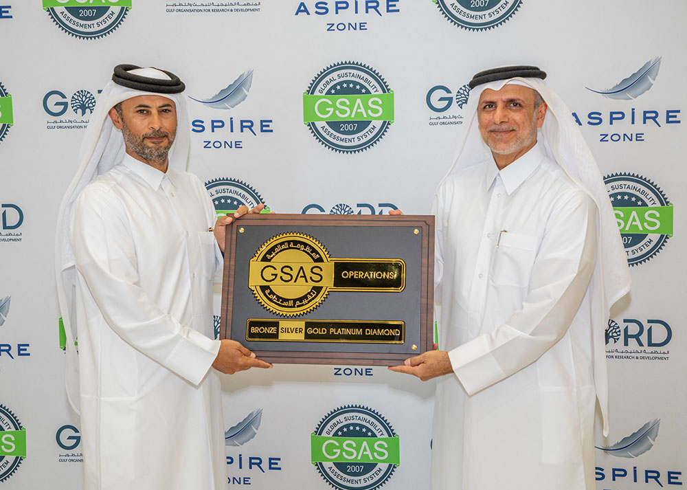 Aspire Zone’s new facility recognized for climate-conscious operations