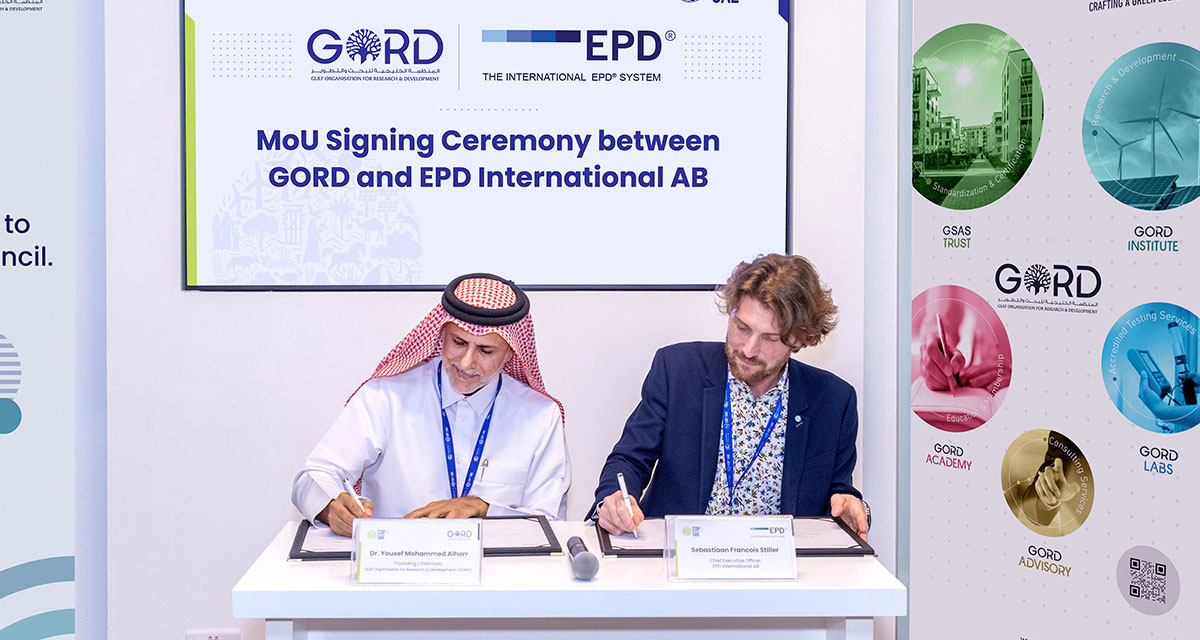 GORD and EPD International team up to promote ecologically responsible products