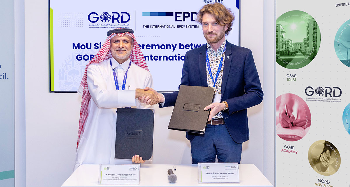 GORD and EPD International team up to promote ecologically responsible products