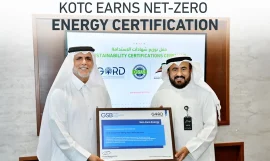 Kuwait Oil Tanker Company receives Middle East’s first Net-Zero Energy Certification alongside other sustainability awards from GORD